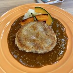 ひよこまめ食堂 - 料理写真:月替わり20食限定ランチ　1,650円　メインのメンチカツデミカレーソース