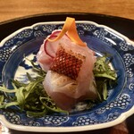 草如庵 - 金目鯛の皮を炙ったもの