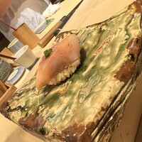 鮨　いの - マンオブザマッチのアジ。脂がノリノリでめちゃうまい。4月に食べたものより美味しかった。