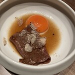 焼肉うしごろ - トリュフの味が良く出て最高です。
