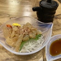 うなぎ家 しば福や - お刺身クラゲ