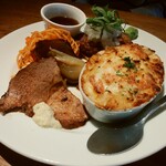 文化洋食店 一本松kitchen - Bランチ（グラタン、ハンバーグ）