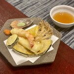 創作割烹 月とひかり - ＋天ぷら（600円）