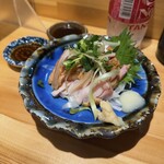 Shiawase No Tensai - 宮崎地鶏のタタキ ハーフ400円