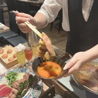 黄金出汁しゃぶと江戸前寿司 肉のあさつ 梅田お初天神店 - 