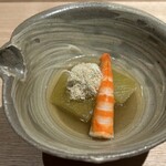 料理屋 稲家 - 冬瓜の旨煮と車海老　とろろ昆布