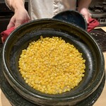 料理屋 稲家 - とうもろこしご飯
