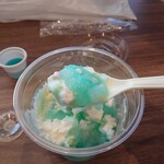 すき家 - パチパチクリームソーダ（かき氷）330円