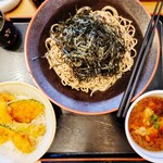 夢庵 - 豚つけ汁そばと選べる小丼（1,428円）