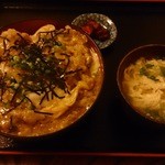 家庭料理の店ふるさと - かけカツ丼　780円