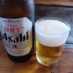 宇都宮 もんじ - お好み焼きとビールも相性抜群でした。