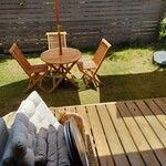 茶室 雨ト音 - お庭の席