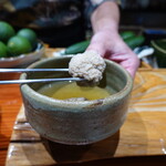 鮨匠 のむら - 海藤花(真蛸の真子)(鹿児島県開聞岳沖産)