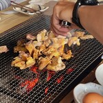 ろばたやき山ろく - 焼き焼き〜♪