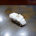 鮨匠 のむら - 蒸し太刀魚(鹿児島県開聞岳沖産)