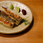 Grilled large conger eel