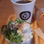 Tent10 - ポテサラ、ホットコーヒー