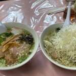 おおもり - チャーシューメンとネギラーメン