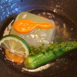 山ごぼう - 冬瓜のあんかけ。