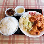 ぼん天 東村山店 - 唐揚げサラダ定食