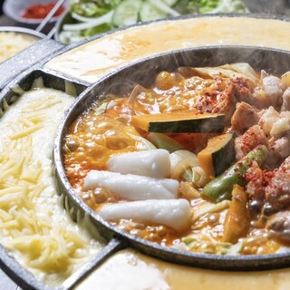サムギョプサルorチーズタッカルビがメインのお得なコース