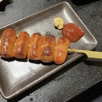 三酉屋 - チョリソー串165円