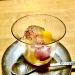 礒田 - マンゴーと紅秀峰　白ワインジュレ