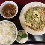 丸竹食堂 - 野菜炒め定食 1,050円