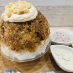 かき氷店 小桃 - 今日は初めて粒あんクリームにしてみた　単体で食べるためw餡子大好き♡