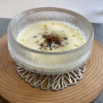 サンセリテ - ・ゴールドラッシュの冷製スープ
      　※コーンの甘さとコーヒージュレの苦味がコラボです