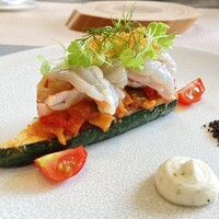 サンセリテ - ・天使の海老 夏野菜のラタトゥイユ フロマージュ・プラン