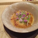 伯雲 - 紫雲丹と玉蜀黍の冷製茶碗蒸し