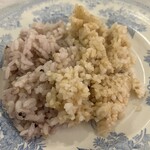 ブルックフィールドファーム - 五穀米と玄米、欲張りなのでどちらも盛って頂きました。