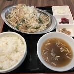 京屋台 中華そば 古都ら - 肉野菜炒め定食