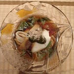 伯雲 - 鮑と蓴菜の蕎麦