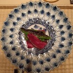 伯雲 - 鴨の藁焼きと万願寺唐辛子の炭火焼き