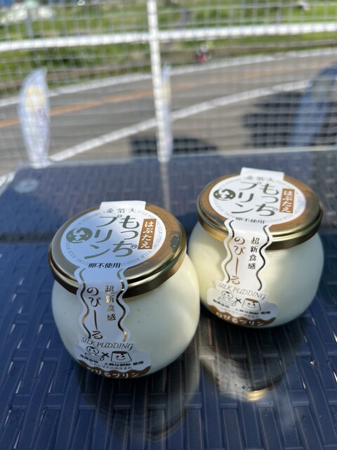 水色コンテナが目立つプリン専門店』by ジョビちゃん : 変なはぶたえ