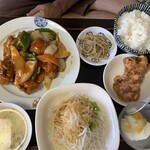 台湾料理 来来来 - 鶏肉の黒酢炒め定食