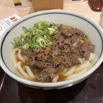 ふく泉 - 馬肉のうどん倍盛り約1200円