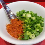 ラーメン二郎 - 待ってる間にカスタマイズ♪