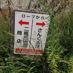 さんくるげ - 駐車場の境目案内