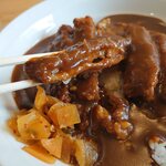 薄めのお肉です