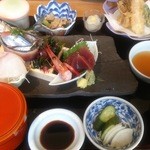 和食波奈 - 旬の刺身と天ぷら御膳１５８０円