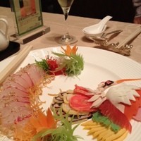 蜀江 - 鯛のお刺身　お祝い風