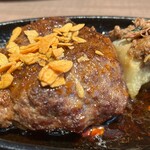 ステーキ&ハンバーグそして勝揚げ 肉山 - 肉山ハンバーグ1650円