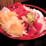 寿司富 - 三色丼