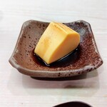 鮨 冨味 - プリン風玉子焼きの黒蜜かけ