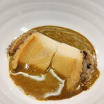 鮨 冨味 - 鮑　肝ソース