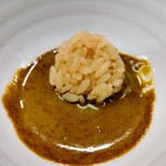 鮨 冨味 - 鮑　肝ソース