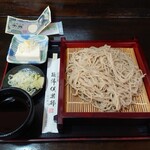 麺棒倶楽部 - せいろそば（細麺）960円